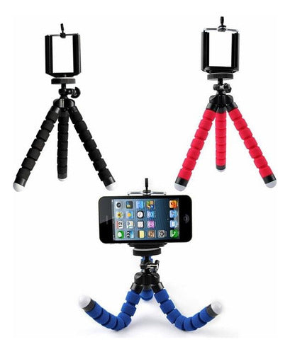 Strong Flexible Tripod for Mobile Phones and Cameras 0