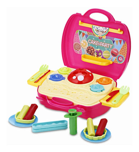 Citykids Play Dough Party and Cake Set 41 Pieces with Carrying Case CK 0570 3