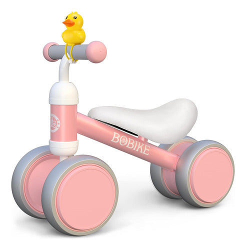 Bobike Balance Bike for Babies, Pink, 4 Wheels Without Pedals 0