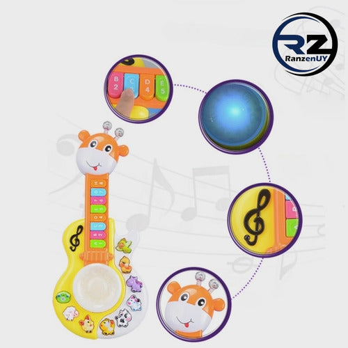 Juego Didáctico Educativo Guitarra Musical Sumar Animales Rz 1