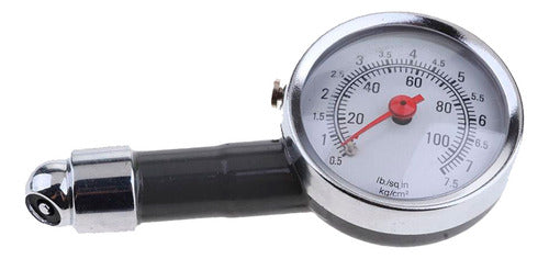 Universal Tire Pressure Gauge 10-50psi Silver 1