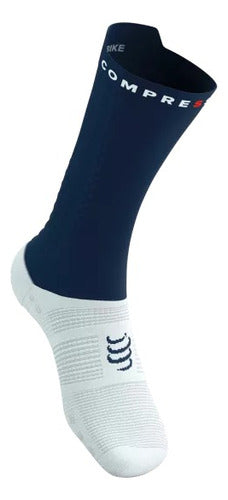 Compressport Pro Racing Socks Bike - Blue White 1