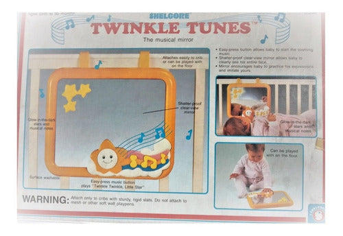 Shelcore Twinkle Tunes Musical Crib Mirror Retro Vintage 2