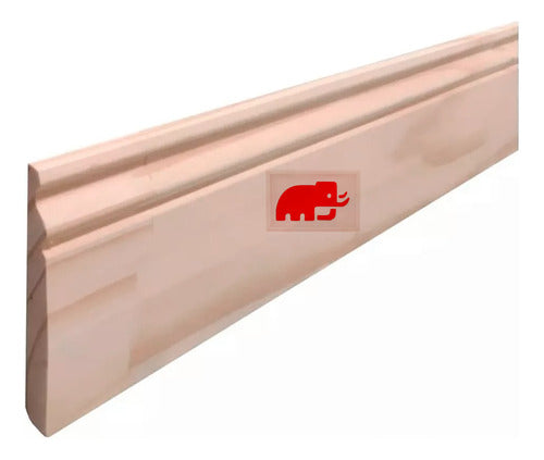 Mamut Natural Wood Baseboard Moldura Piso Suelo 105 13mm 0