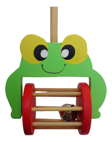 Drag Along Rodari Wooden Frog Educational Toy Baby Toddler 2