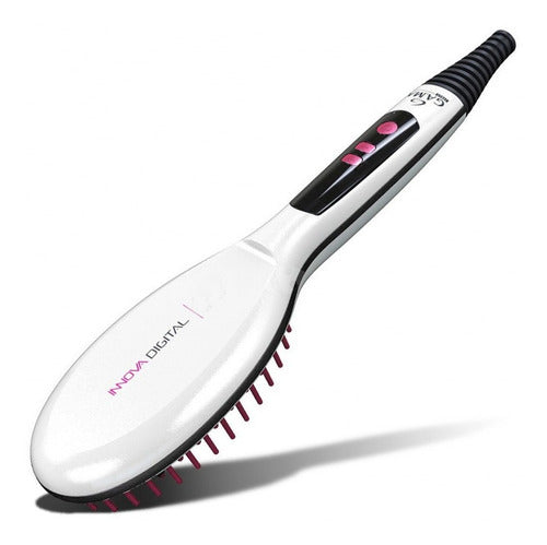 Cepillo Alisador Gama (133) Innova Digital Electrico Peine Cabello Antifrizz Pelo Brillo Anti Frizz - Garantia Oficial - 0