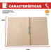 Velox Nepaco Folder Cardstock Legal Size Orange (x25) 2