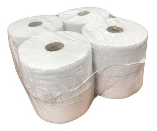 SANIMAR Jumbo Toilet Paper 350mts X8uni Simple Sheet 0