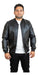 Black Wood Bomber Jacket Eco Leather Monaco Blackwood 0