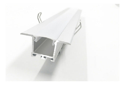 Aluminum Recessed Profile 1m for Durlock Ceiling LED 1