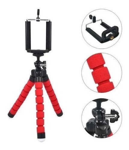 Soporte Para Celular Trípode Araña  Gopro Cámara Selfie 3