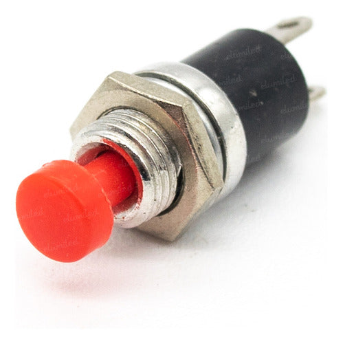 8 Red 7mm 1A 250V Normally Closed Mini Push Buttons 0