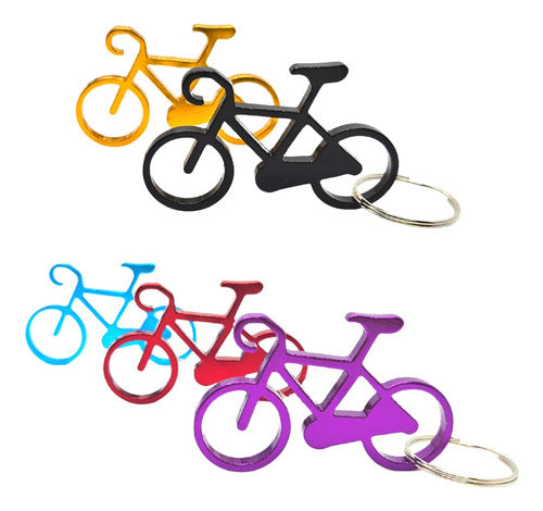 Set of 15 Bike Keychain Bottle Opener Souvenir Metallic Openers 3