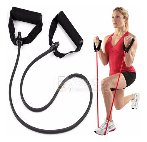 Kit Entrenamiento Fitness Pilates Yoga Mat + Bandas P/hogar 3