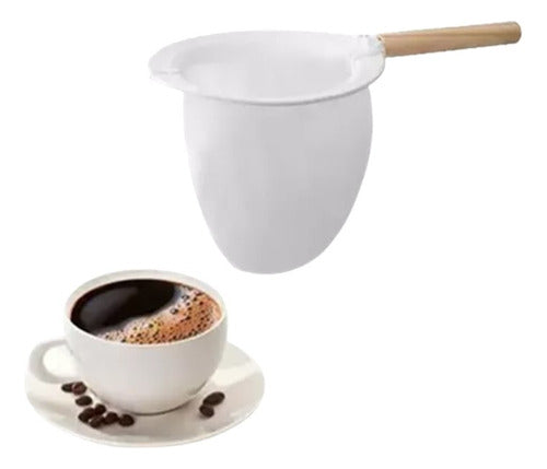 Coador De Café De Pano Grande Tradicional Reutilizável Stolf 0