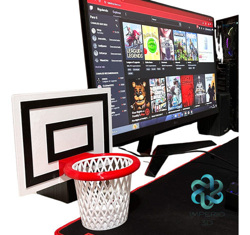 IMPERIO 3D Basketball Hoop Desk Pen Holder 1