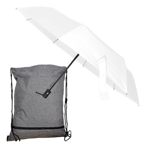 Jivi Mini Retractable Umbrella with Backpack Case 0