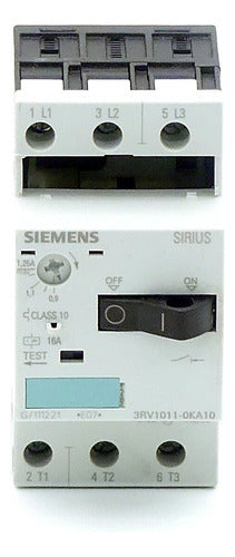 Guardamotor Siemens 3rv1011-0ka10 0,9...1,25a /  S00 0