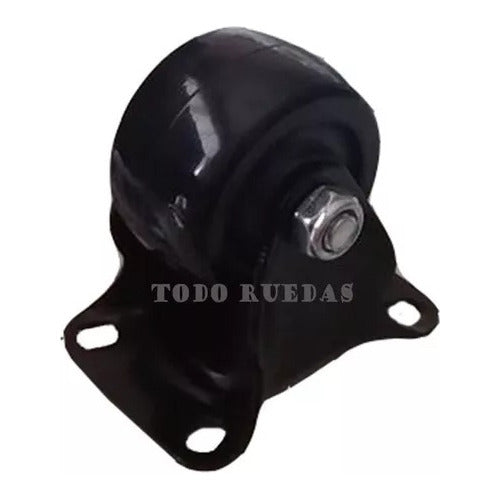 TR 4 Ruedas Mini Para 600kg 2 Giratorias Y 2 Fijas Baja Altura 4