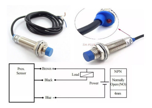 Informatica San Isidro Sensor Proximidad Inductivo NPN 6-36V LJ12A3-4-Z/BX 12mm 6