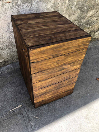 Mueble Cubre Garrafa Cerrado Con Puerta En Madera Nogal 1