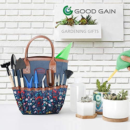 G GOOD GAIN Garden Succulent Kit with Organizer Bag, Mini Tool Set 1