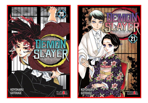 Combo Demon Slayer - Kimetsu No Yaiba 20 Y 21 - Manga -ivrea 0