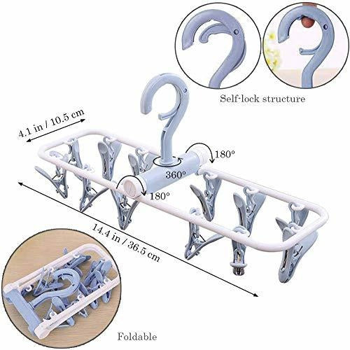 Foshine Hanging Clothes Dryer with Clips 360º Underwear - 2 Packs 3