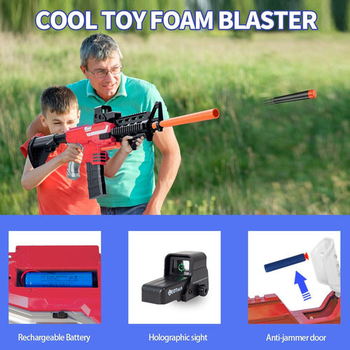 Romker Toy Rifle Nerf Sniper Automatic Gift for Kids & Adults 4