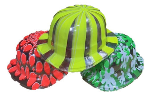 Carioca Plastic Fluorescent Crystal Hat - Pack of 25 2