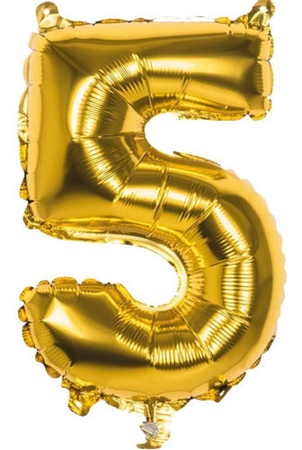 Balloon Giant Metallic Number Balloons 100 - Suitable for Air and Helium 0