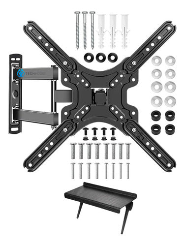 Tech House Wall Mount for Smart TV and Shelf 14 to 55 Inches Includes Screws 0