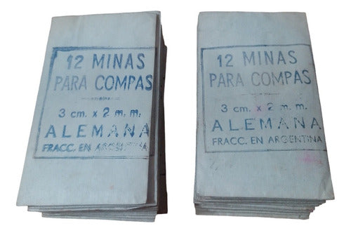 27 Sobres Minas Para Compás Alemanas 3 Cm. 0