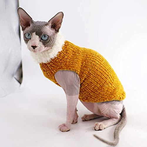 Kitipcoo Sphynx Cat Winter Sweater Outfit 4