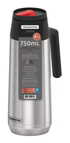 Termo Acero Inoxidable 750ml 3/4 Lts Pico Cebador Tramontina 0