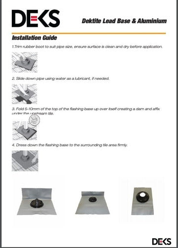 Sello De Goma Dektite Multicable Epdm Solar Flashing 4