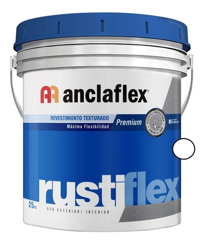 Anclaflex Revestimiento A Rodillo Rustiflex Blanco 5kg 0