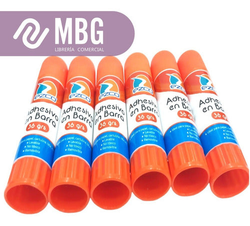 Ezco Adhesive Glue Stick 36g Pack of 6 Units 1