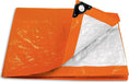 Lona Polietileno Naranja C/ojales 5x6mt Pretul Toldo Camping 1