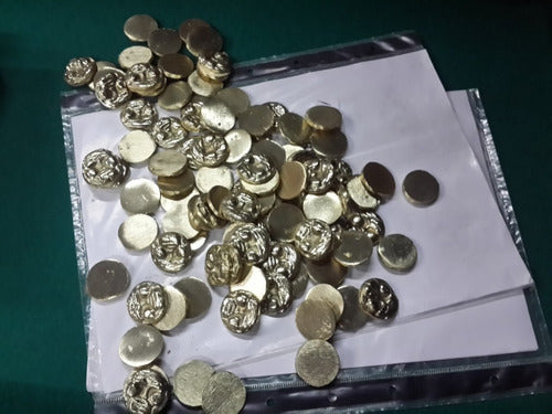 Fichas O Monedas De Juego De Sapo De Bronce Pulidas Pack X10 0