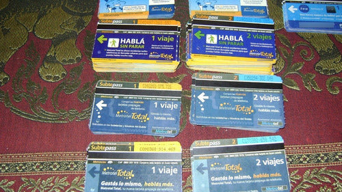 Tarjetas Subtepass Serie Metrotel 17 Motivos Serie 98 3