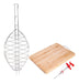 Grill Fish BBQ Kit + Gastronomic Plastic Syringe + Bamboo Cutting Board 0