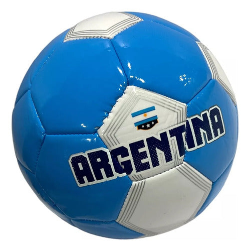 Golazo N5 Argentina Flag Leather Soccer Ball Faydi 970-0073 0