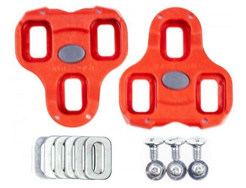 Taco Pedal Speed Look Keo Vermelho 9º Float Original Road Tt 2