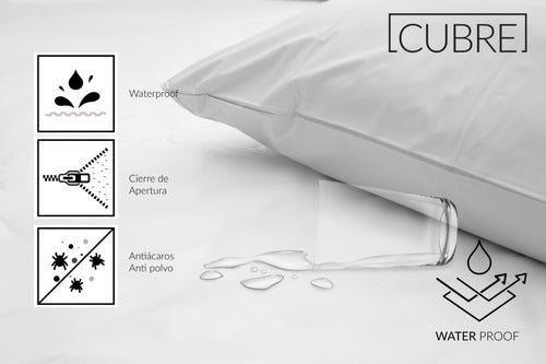 CUBRE Waterproof Mattress Protector with PVC Closure 1 Plaza 200x90 4