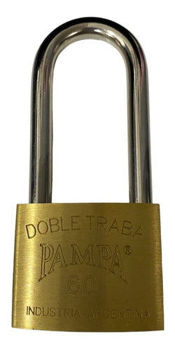 Pampa Double Lock Long Shackle Padlock 60x78mm 0