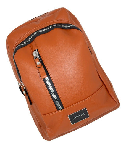 Queens Urban Backpack Bag Women Camel Qi22125 3