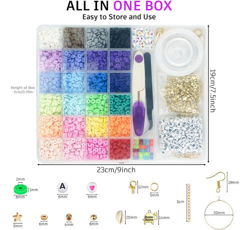 Foxy 6000 Clay Beads, Bracelet Making Kit 1