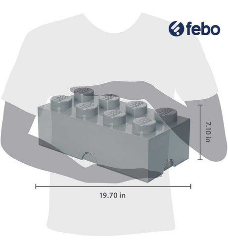 Lego Organizer Storage Box Gray Febo 1