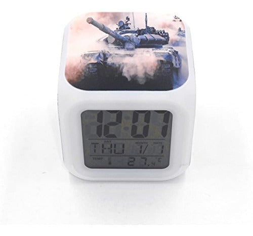 Boyan LED Alarm Clock Military Tank Design 3